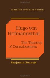 book Hugo von Hofmannsthal: The Theaters of Consciousness