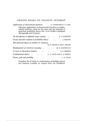 book Characteristic functions