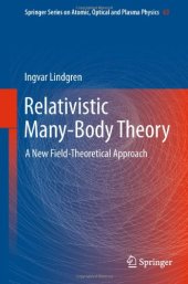 book Relativistic Many-Body Theory: A New Field-Theoretical Approach