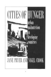 book Cities of Hunger: Urban Malnutrition in Developing Countries