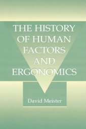 book The history of human factors and ergonomics