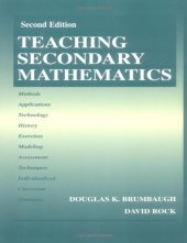 book Teaching secondary mathematics, Volume 1