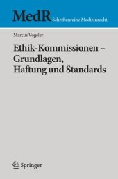 book Ethik-Kommissionen - Grundlagen, Haftung und Standards