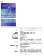 book Children and their changing media environment: a European comparative study