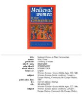 book Medieval women in their communities