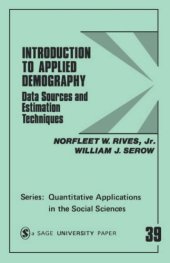 book Introduction to applied demography : data sources and estimation techniques