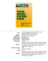 book Financial regulation in the global economy