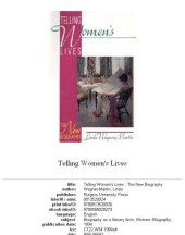 book Telling women's lives: the new biography