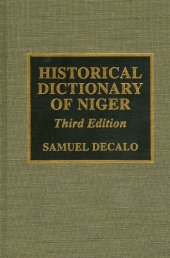 book Historical dictionary of Niger