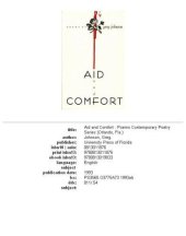 book Aid and comfort: poems