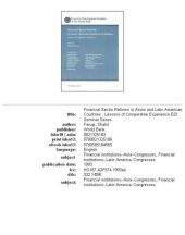 book Financial sector reforms in Asian and Latin American countries: lessons of comparative experience