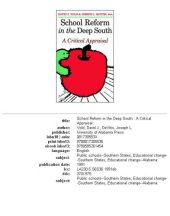 book School reform in the Deep South: a critical appraisal