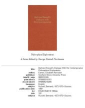 book Bertrand Russell's dialogue with his contemporaries