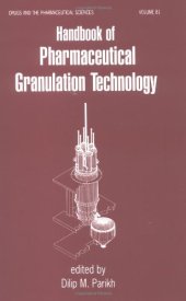 book Handbook of pharmaceutical granulation technology