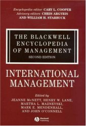 book The Blackwell Encyclopedia of Management, International Management (Blackwell Encyclopaedia of Management) (Volume 6)