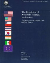 book The regulation of non-bank financial institutions: the United States, the European Union, and other countries