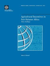 book Agricultural incentives in Sub-Saharan Africa: policy challenges, Volumes 23-444