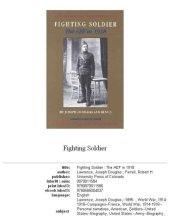 book Fighting soldier: the AEF in 1918