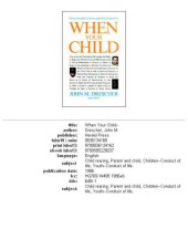 book When your child--