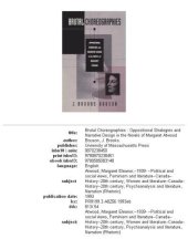 book Brutal choreographies: oppositional strategies and narrative design in the novels of Margaret Atwood