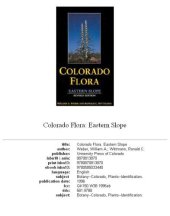 book Colorado flora: Eastern slope