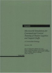 book Microworld simulations for command and control training of theater logistics and support staffs: a curriculum strategy