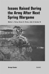 book Issues raised during the Army after next spring wargame