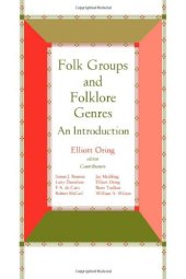 book Folk groups and folklore genres: an introduction