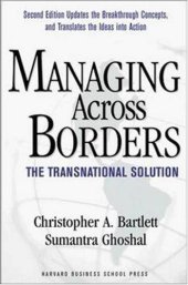 book Managing across borders: the transnational solution