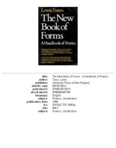 book The new book of forms: a handbook of poetics