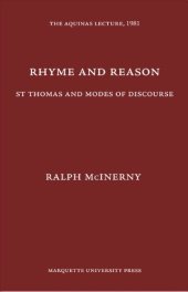 book Rhyme and reason: St. Thomas and modes of discourse