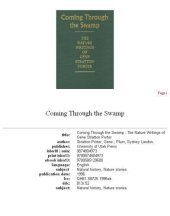 book Coming through the swamp: the nature writings of Gene Stratton Porter