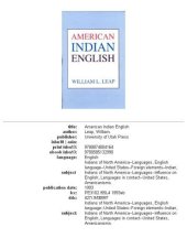 book American Indian English