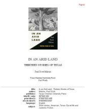 book In an arid land: thirteen stories of Texas