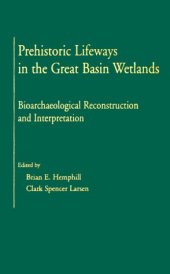 book Prehistoric lifeways in the Great Basin wetlands: bioarchaeological reconstruction and interpretation