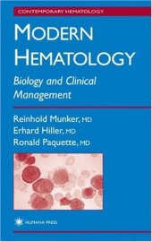 book Modern hematology: biology and clinical management