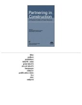 book Partnering in construction: a practical guide to project success