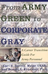 book From army green to corporate gray: a career transition guide for army personnel