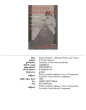 book Italian socialism: between politics and history