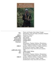 book Plants and people of the Golden Triangle: ethnobotany of the hill tribes of northern Thailand