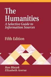 book The humanities: a selective guide to information sources