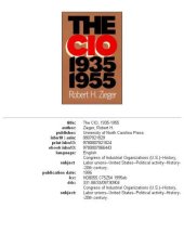 book The CIO 1935-1955