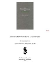 book Historical Dictionary of Mozambique