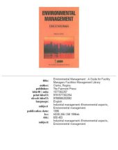 book Environmental management: a guide for facility managers