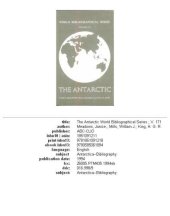 book The Antarctic