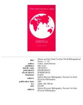 book Siberia and the Soviet Far East