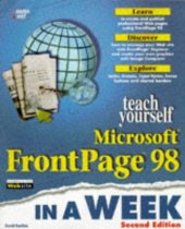 book Teach yourself Microsoft FrontPage 98 in a week