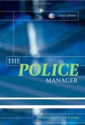 book The Police Manager, Sixth Edition