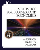 book Statistics for Business and Economics, Tenth Edition