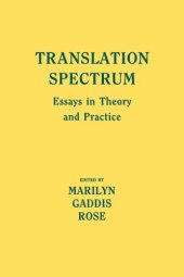 book Translation Spectrum: Essays in Theory and Practice